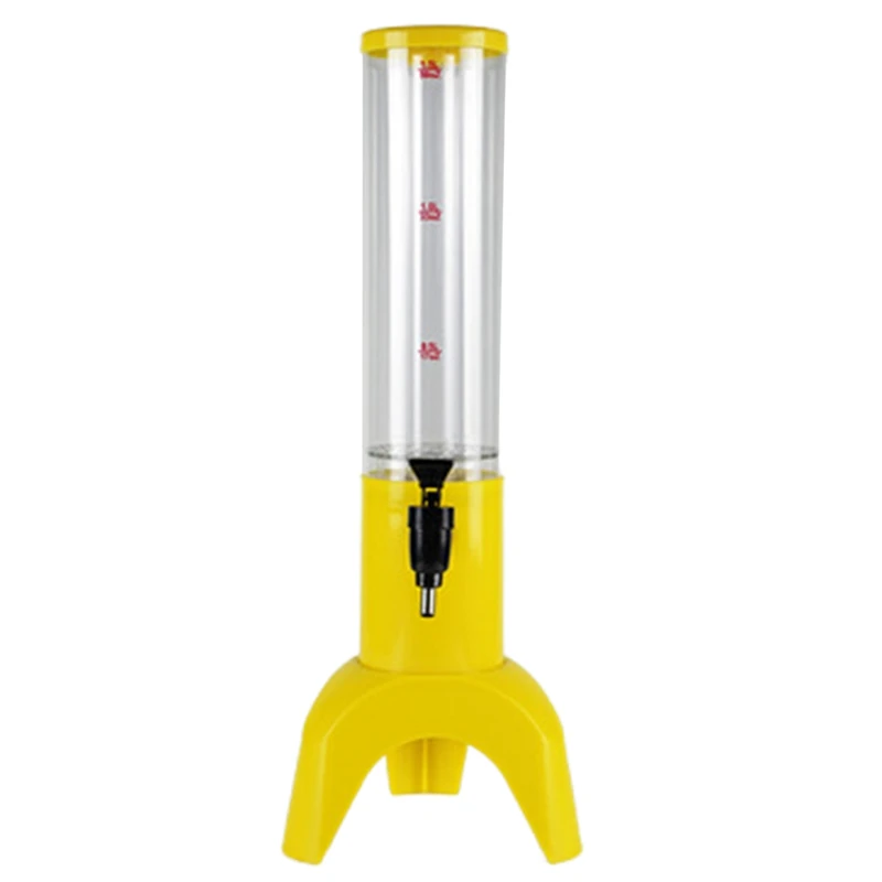 

Диспенсер для пива объемом 1,5 л, интегрированный кран для легкой чистки с емкостью для льда, башенный дозатор для прозрачных напитков