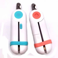 pet cat dog convenient nail clipper cutting machine beauty scissors led lighting puppy kitten grooming claw nails trimmer