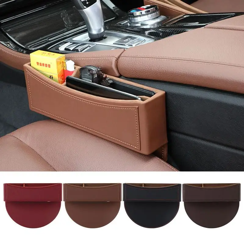 

Universal Car Seat Storage Box Multi Functional Car Seat Storage Container PU Leather Car Seat Storage Box Automotive Accessory