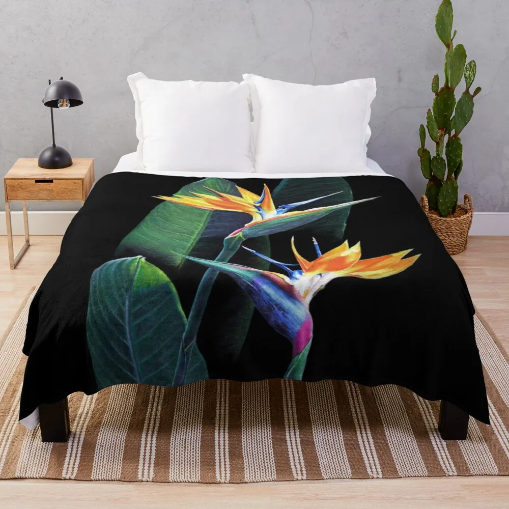 

Bird of Paradise Throw Blanket tweed blanket