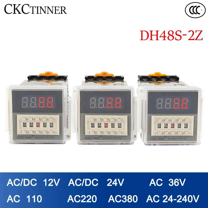 Цифровой телефон программируемое реле времени управления 0 01 S-99H99M с цоколем AC/DC 12