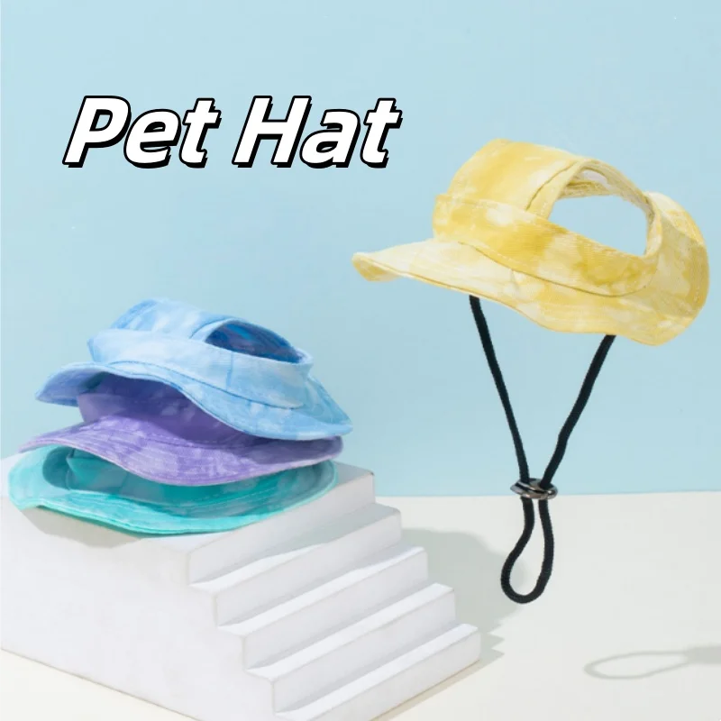 Защитная Бейсболка От Солнца Для Собак И Кошек Регулируемый Шейный Ремень