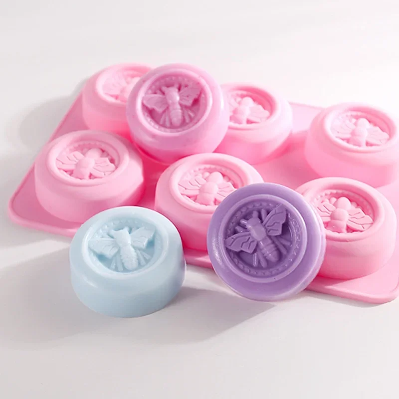 

Многофункциональная форма в форме пчелы, Нетоксичная форма для торта с мастикой, Аксессуары для выпечки, кухонные приспособления, силиконовая форма «сделай сам» для мыла с 6 емкостями