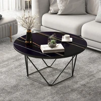 nordic luxury coffee table low simple living room home iron art coffee table apartment marble mesa auxiliar furnture decor