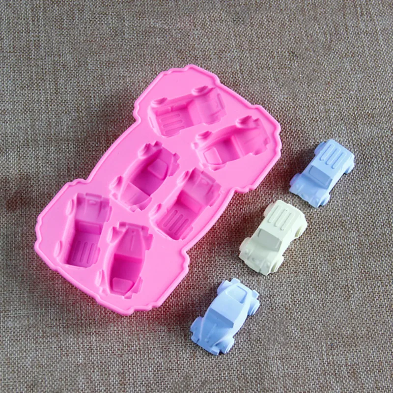

Cartoon Car Shape Silicone Mold Chocolate Muffin Ice Baking Pan Soap Pastry Bakeware Kitchen Cake Decoration Silicone Mold