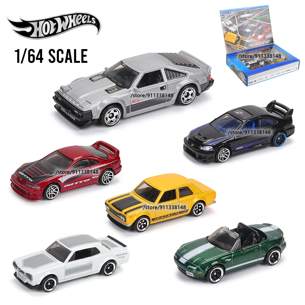Фото Hot Wheels 2025 JBY77 Silver Label 6 шт./лот Nissan Skyline Datsun Acura сплав маленькая модель автомобиля 1/64 литые под давлением игрушки-автомобили №4