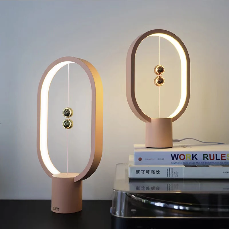 

LED magnetic atmosphere balance light night light table lamp bedroom bedside lamp desktop decoration MImi USB Creative Gifts