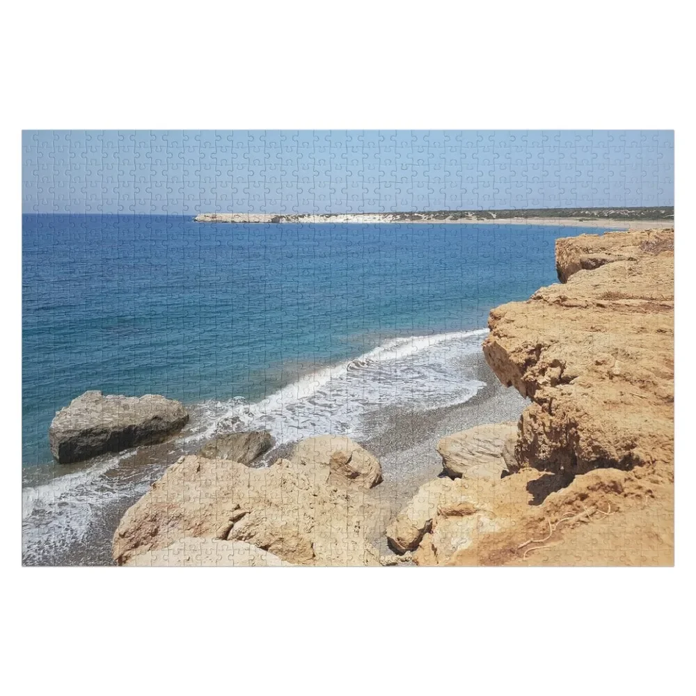 Пазл Akamas Beach Cyprus Персонализированный деревянный пазл для взрослых на заказ