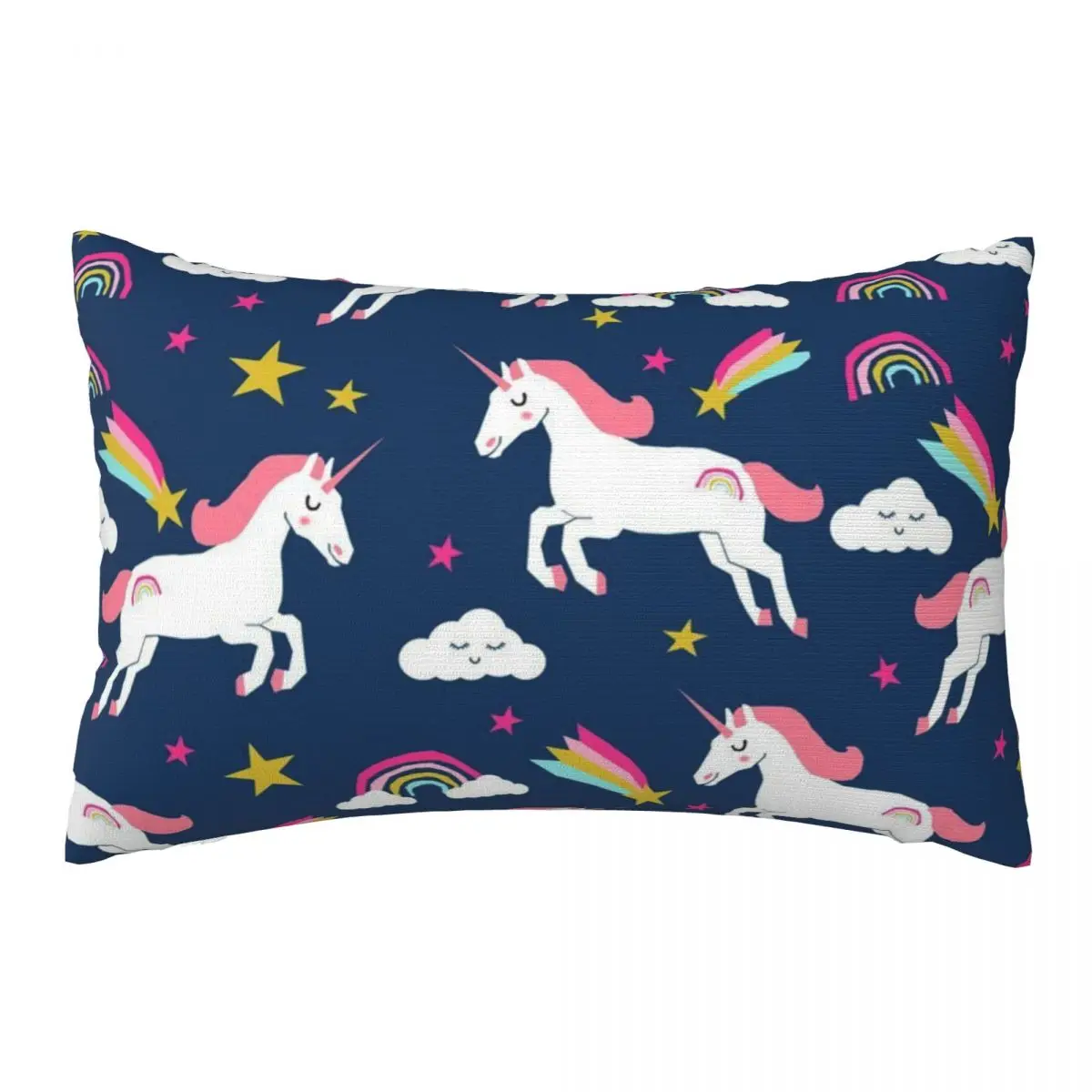 

Rainbow Unicorn Decorative Pillow Covers Throw Pillow Cover Home Pillows Shells Cushion Cover Zippered Pillowcase