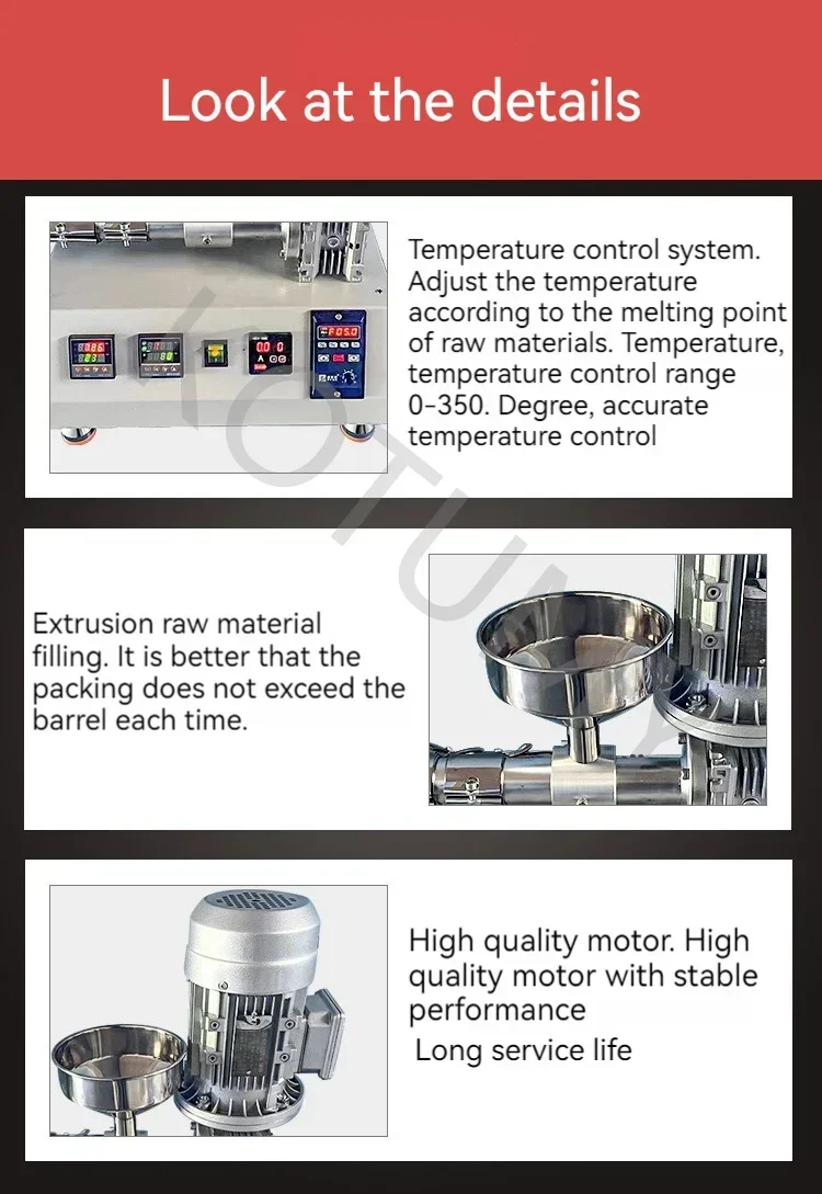 BORX-1110B Маленький экструдер машина для литья под давлением настольный пластика