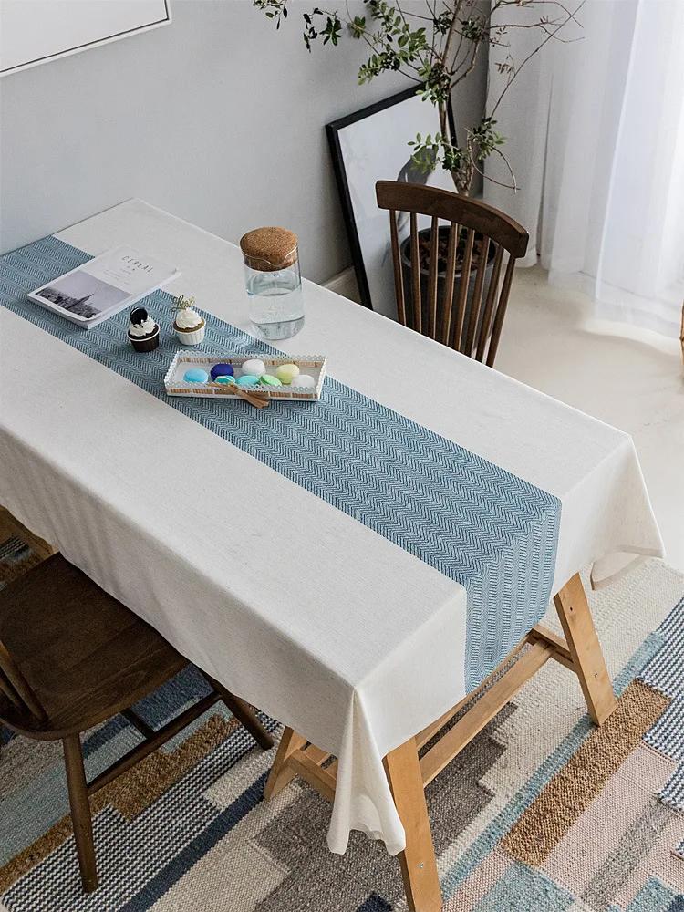 

Antependium fabric cotton and linen table mat contemporary and contracted_Jes3402