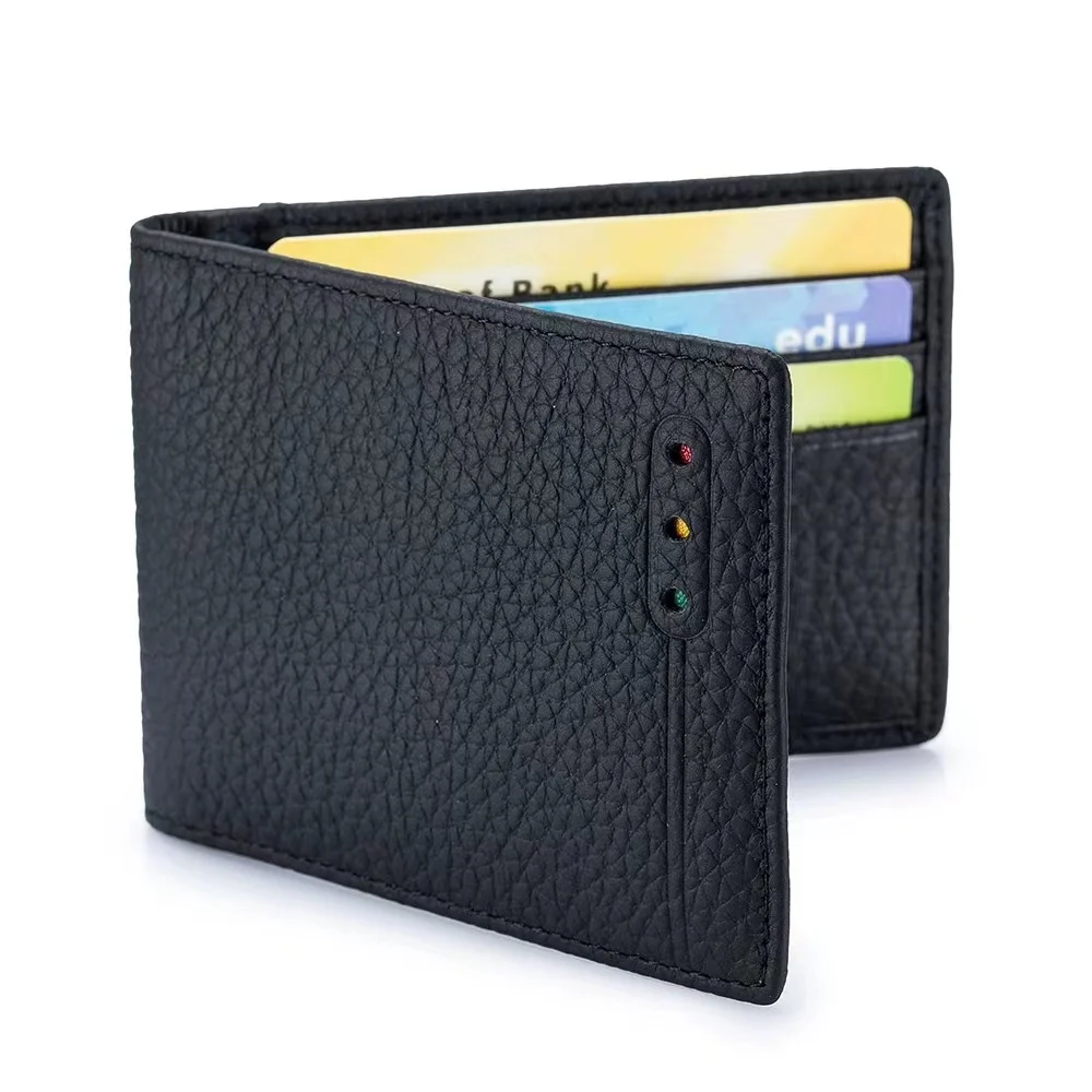 New Fashion Durable Leather Ultra-Thin RFID Anti-Theft Brush Creative Card Bag Two In One Driver's License Case