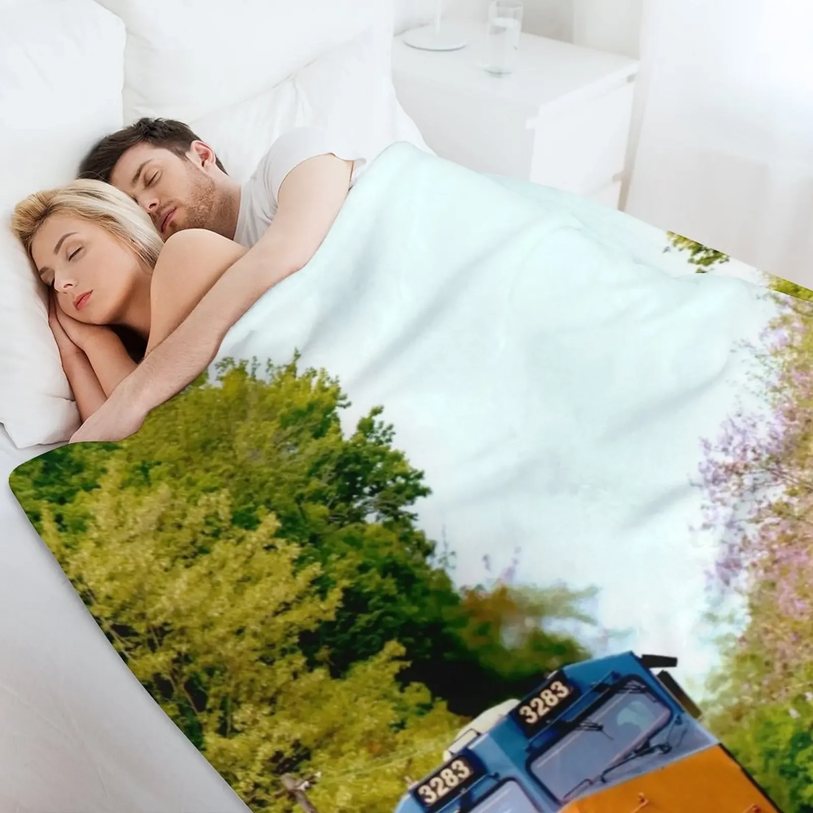 CSX Locomotive 3283 одеяло Harpers брошенное на Хэллоуин тонкие одеяла