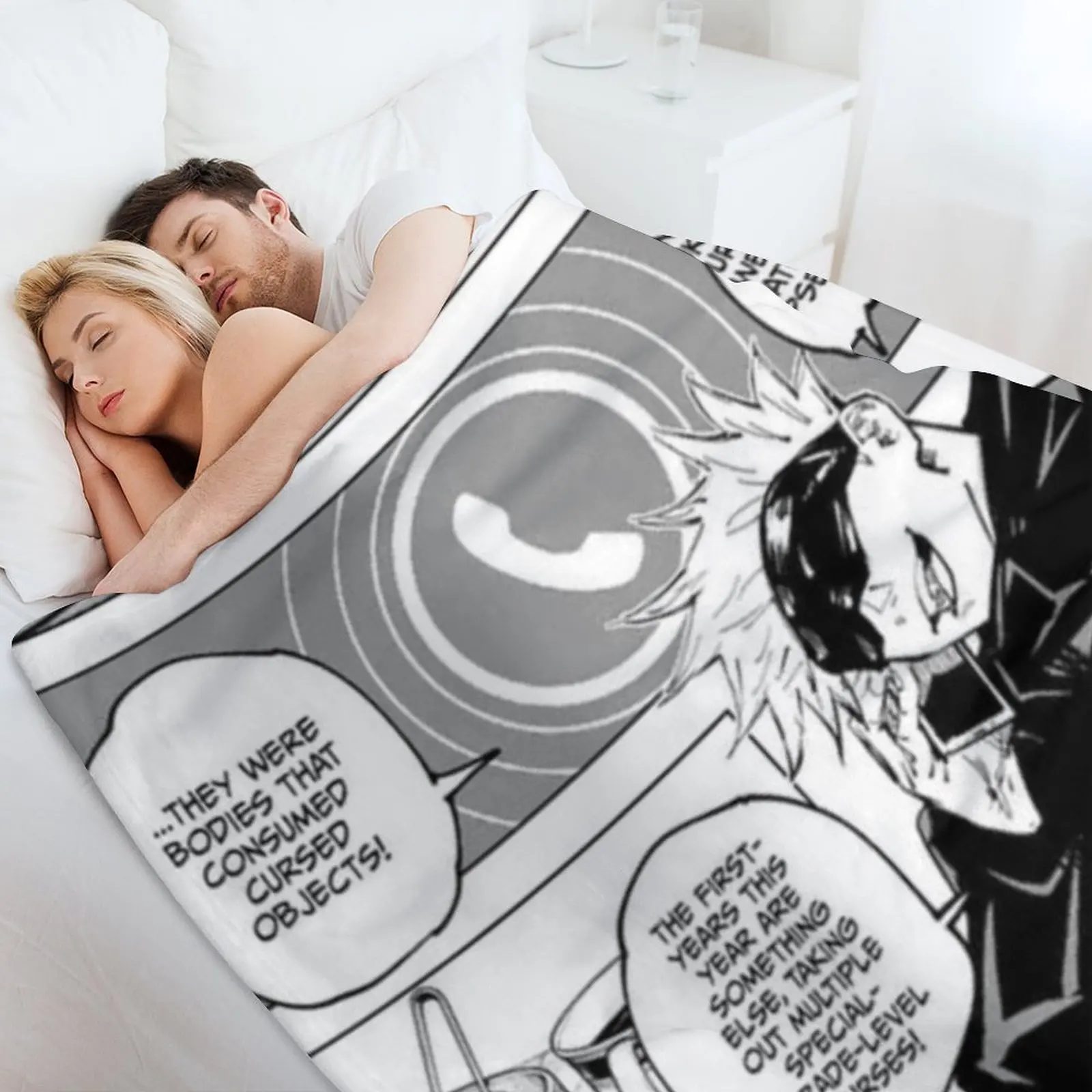 Одеяло Gojo манга jjk Nap зимние кровати декоративные одеяла для гигантского дивана