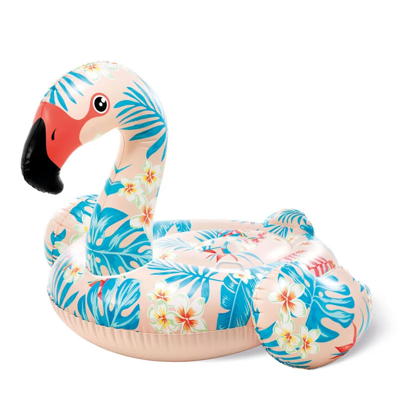 

Printed Red Crane Style Water Inflatable Floating Ride Toy Swim Ring Swimming Pool Toy Game for Kids Adults Leisure Family Time