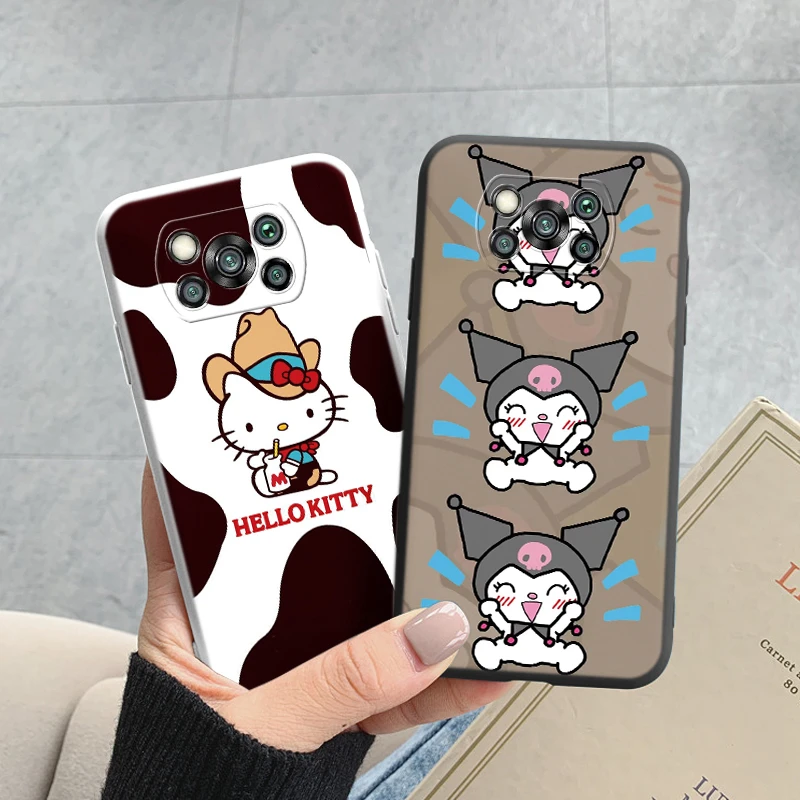 Чехол для телефона Poco X3 M3 Pro Pocox3 чехол Hello Kitty kuromi Melody с аниме Sanrio Funda Xiaomi X 3 M NFC Capa |