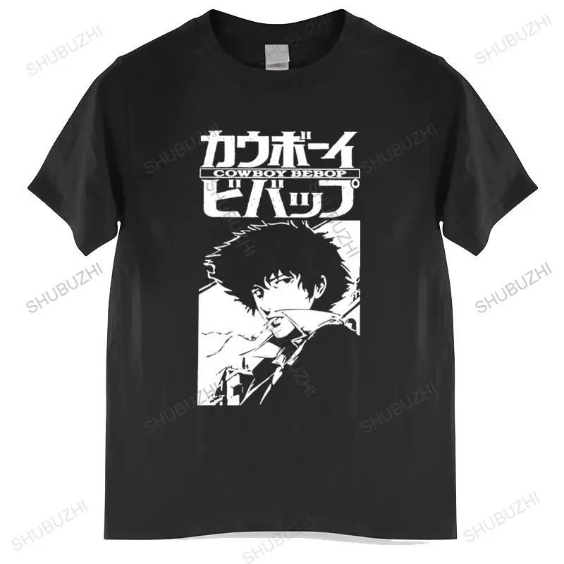 

Hot sale men cotton tshirt Trendy Vintage Cowboy Bebop T Shirts Awesome Japanese Anime Manga Characters T-Shirt drop shipping