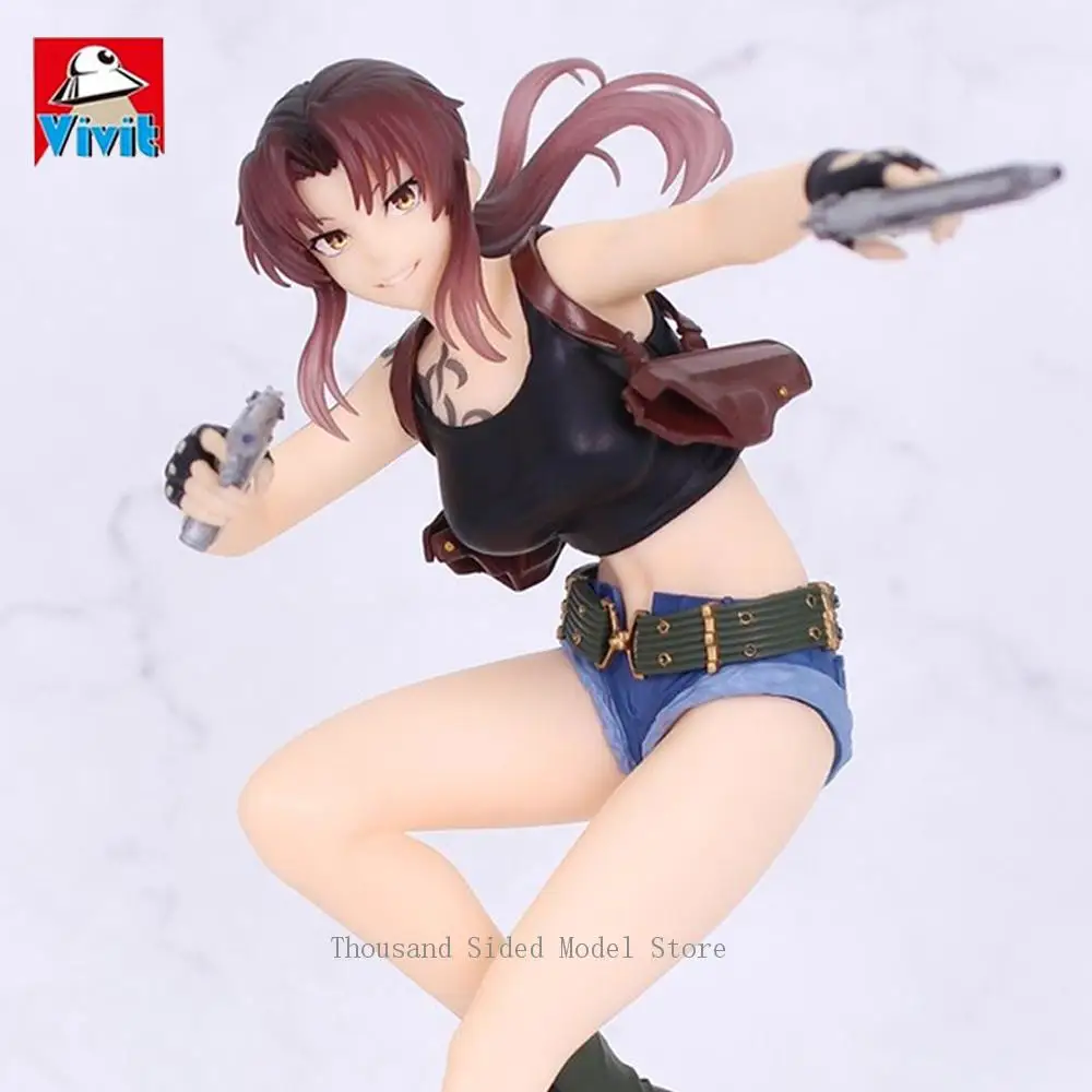 Фото В наличии: Оригинальная коллекционная фигурка Vivit Black Lagoon Revy (аниме-персонаж), модель, аниме-атрибутика, коллекционные игрушки, подарок №2