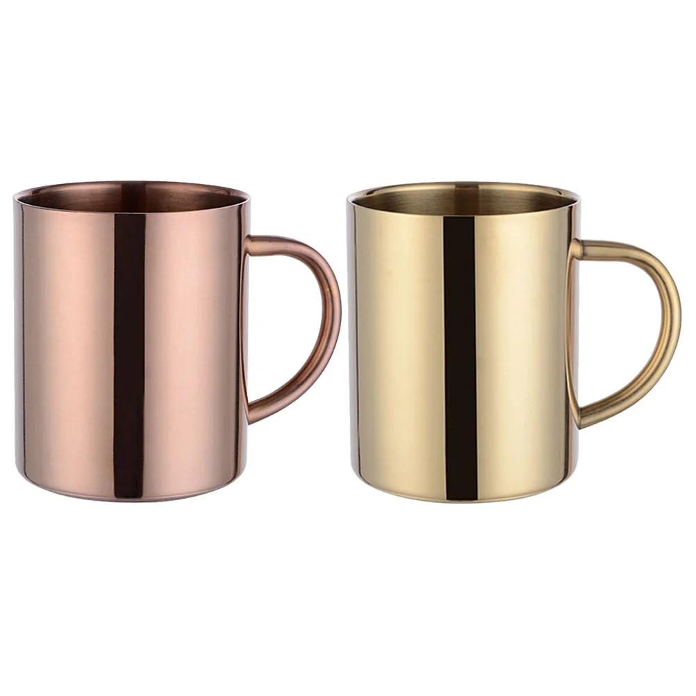 

Copper Plated Mug Metal Cup Coffee Camping Multi-function Milk Office Water Household