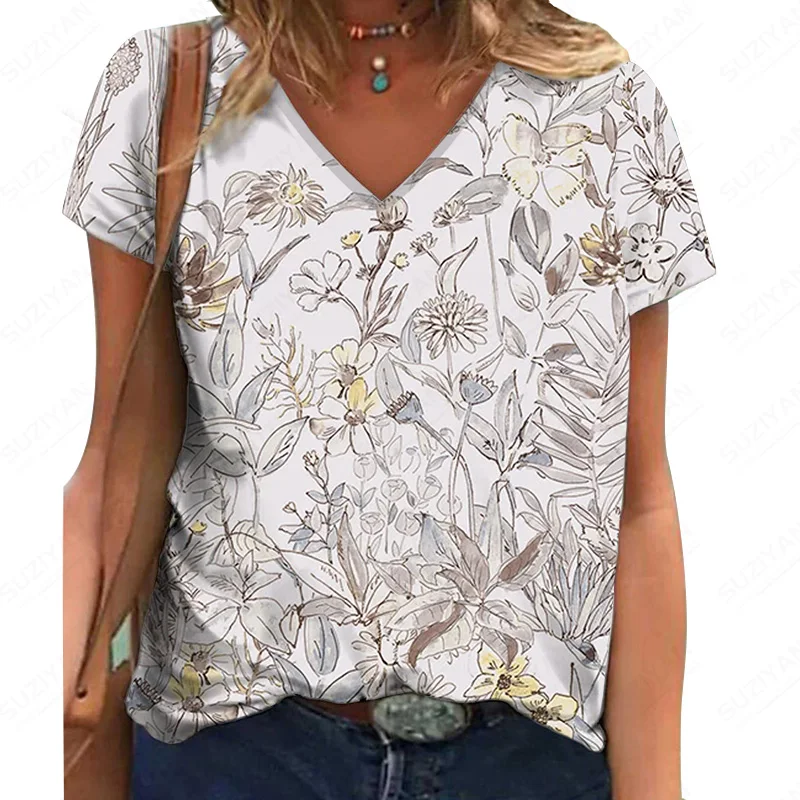 

Woman Summer Years Ladies Oversized Clothing Girl Latest Top The New Summer Hot Selling Oversized T Shirt Plants Girls