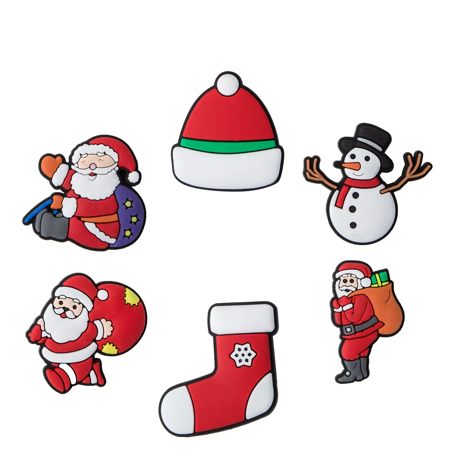 

5 шт. обувь Kriss Kringle шармы Croc, джинсы, Волшебная обувь, украшение, пряжка Санта-Клаус, детские подарки оптом