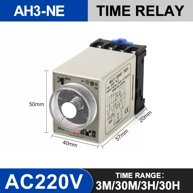 Реле времени CKCTINNER AH3-N 8-контактное