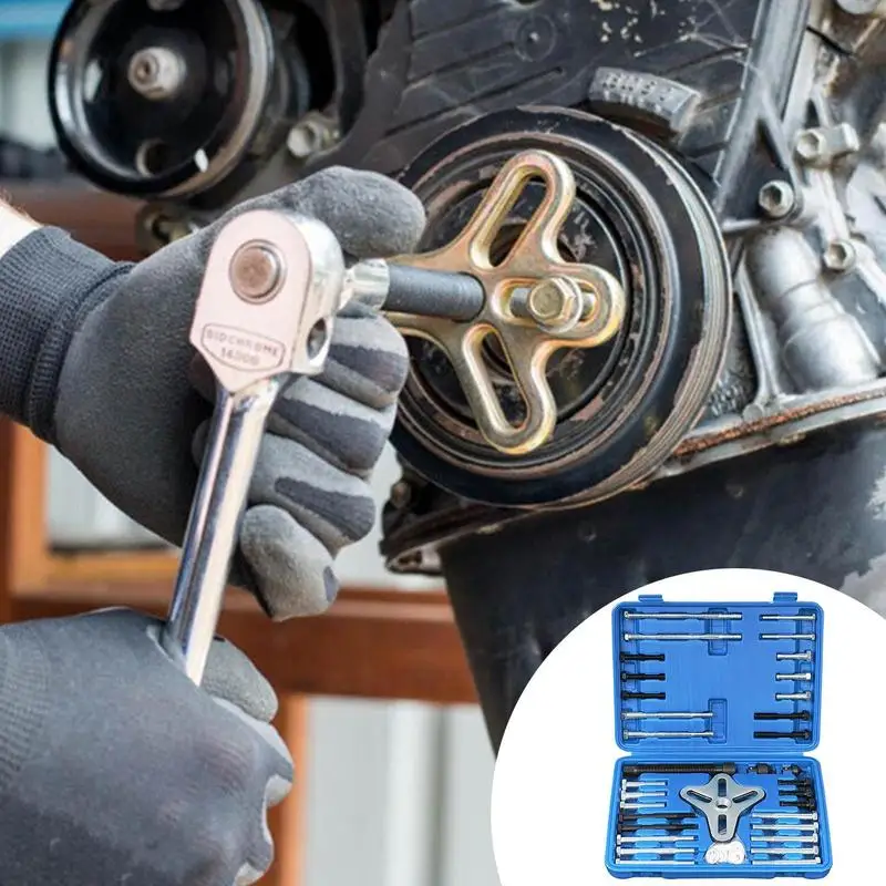 Набор инструментов для снятия рулевого колеса сверхмощный 46 шт. инструмент