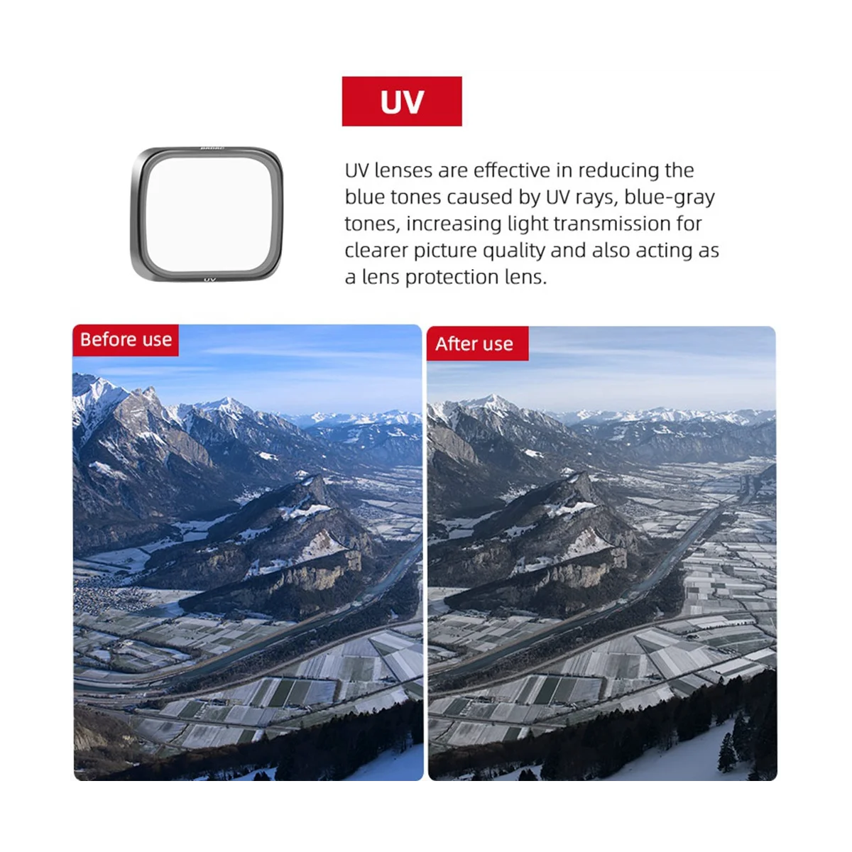 Фильтр для объектива brдк DJI Air 2S ND набор фильтров Запчасти Mavic ND16PL