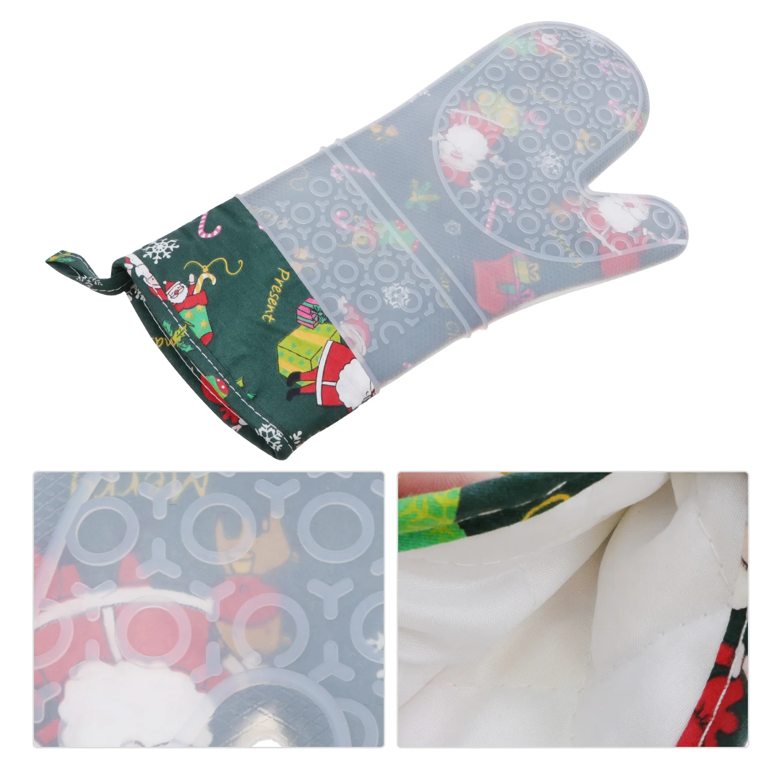 

1pc Christmas Kitchen Microwave Glove Oven Mitts Glove for Cooking
