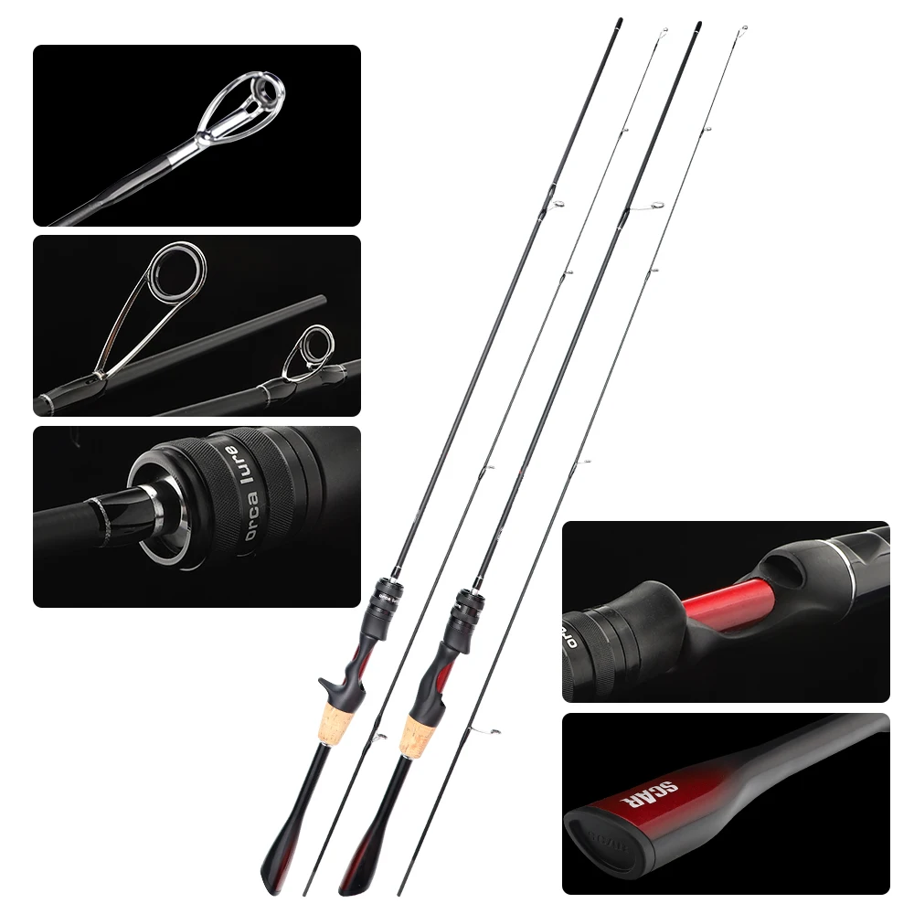 Удочка для спиннинга и кастинга FISHINGFANS ORCA UL с цельным кончиком, конической рукояткой, ультралегкая, мощная, для ловли краппи и солнечной рыбы. (art.: 3920da53b4bd4) - 3920da53b4bd4