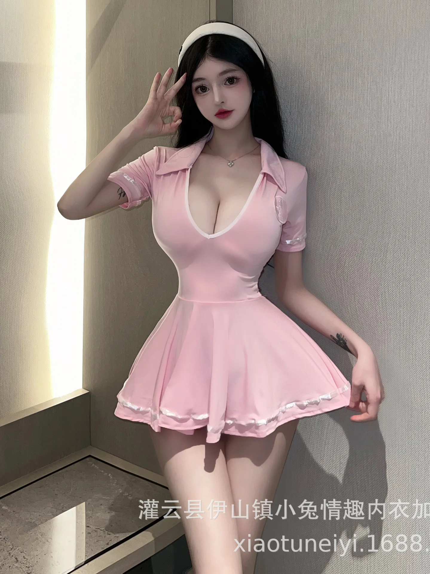 Однотонное нижнее белье соблазнительный романтичный костюм кролика для ролевых