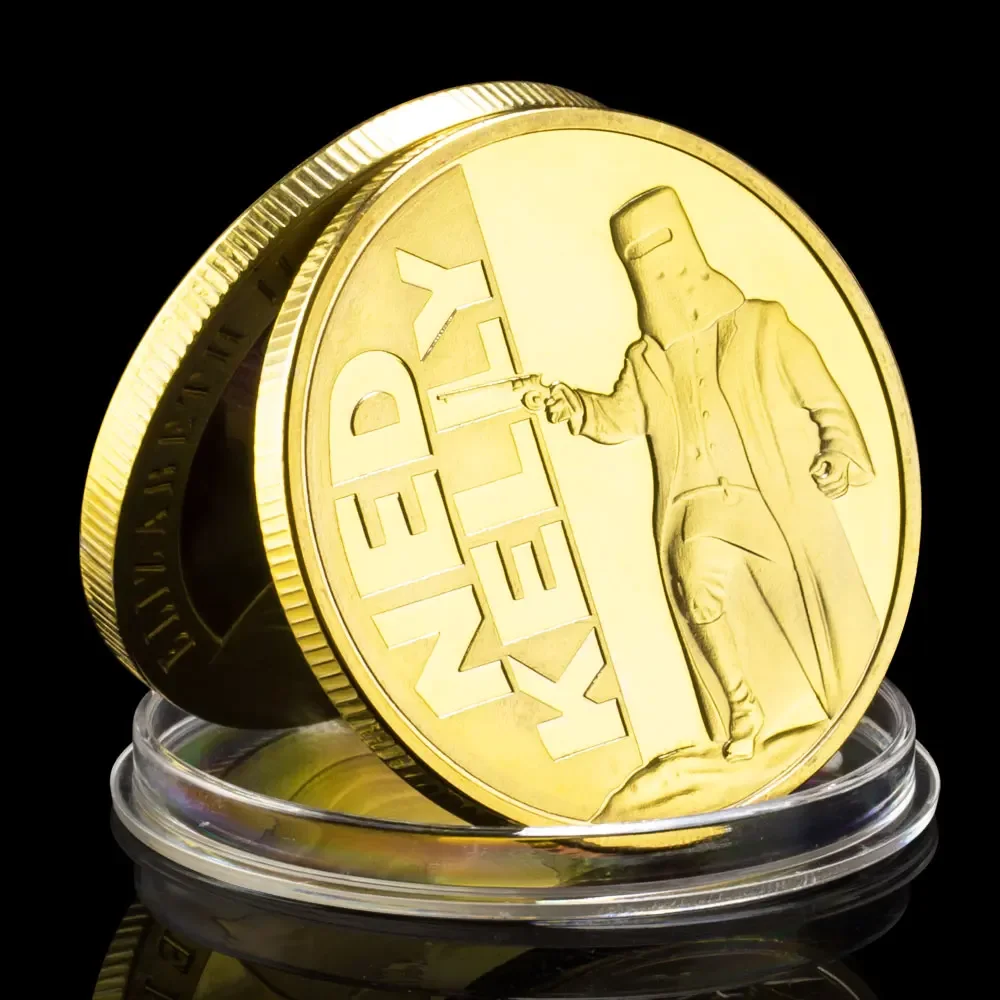 Австралийская позолоченная сувенирная монета Ned Kelly коллекция монет Gang