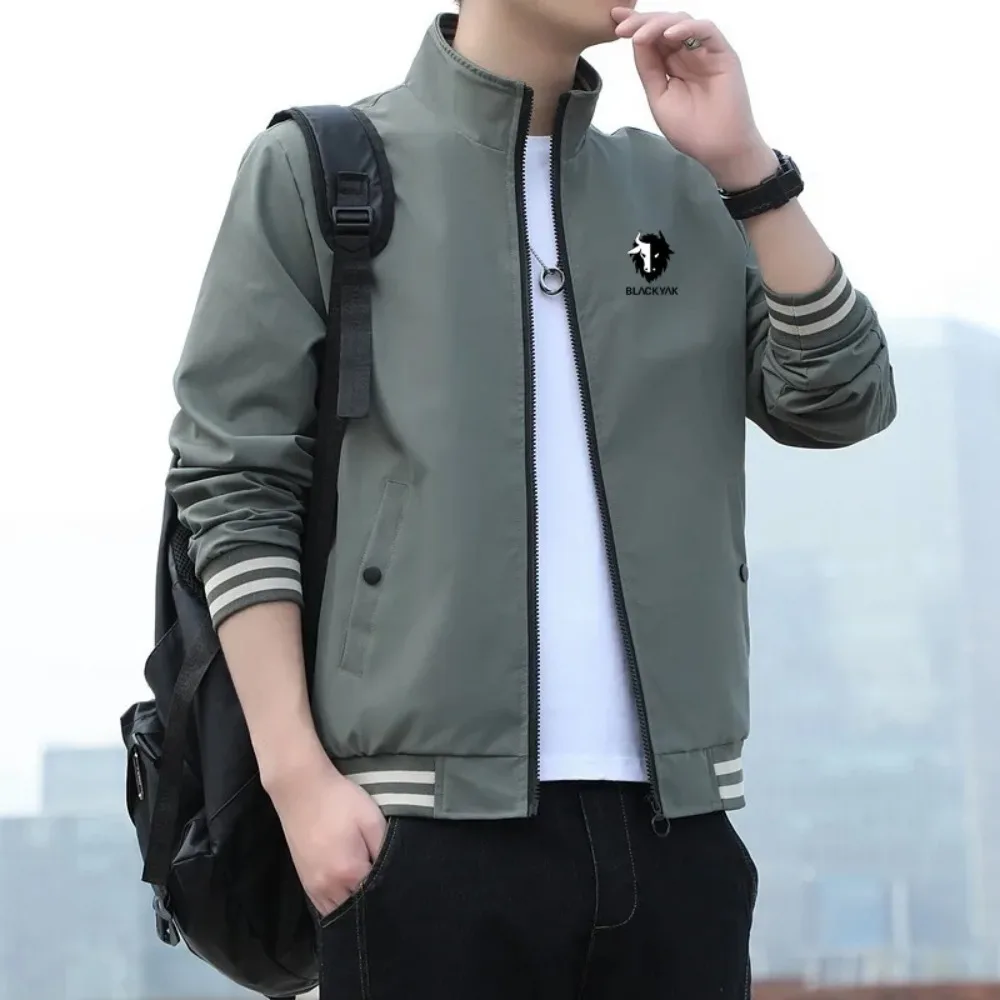 

New Autumn Bomber Baseball Jacket Men Fashion Slim Fit Coat Streetwear Male printing Outwear Zipper Casual Jackets Brand Tops