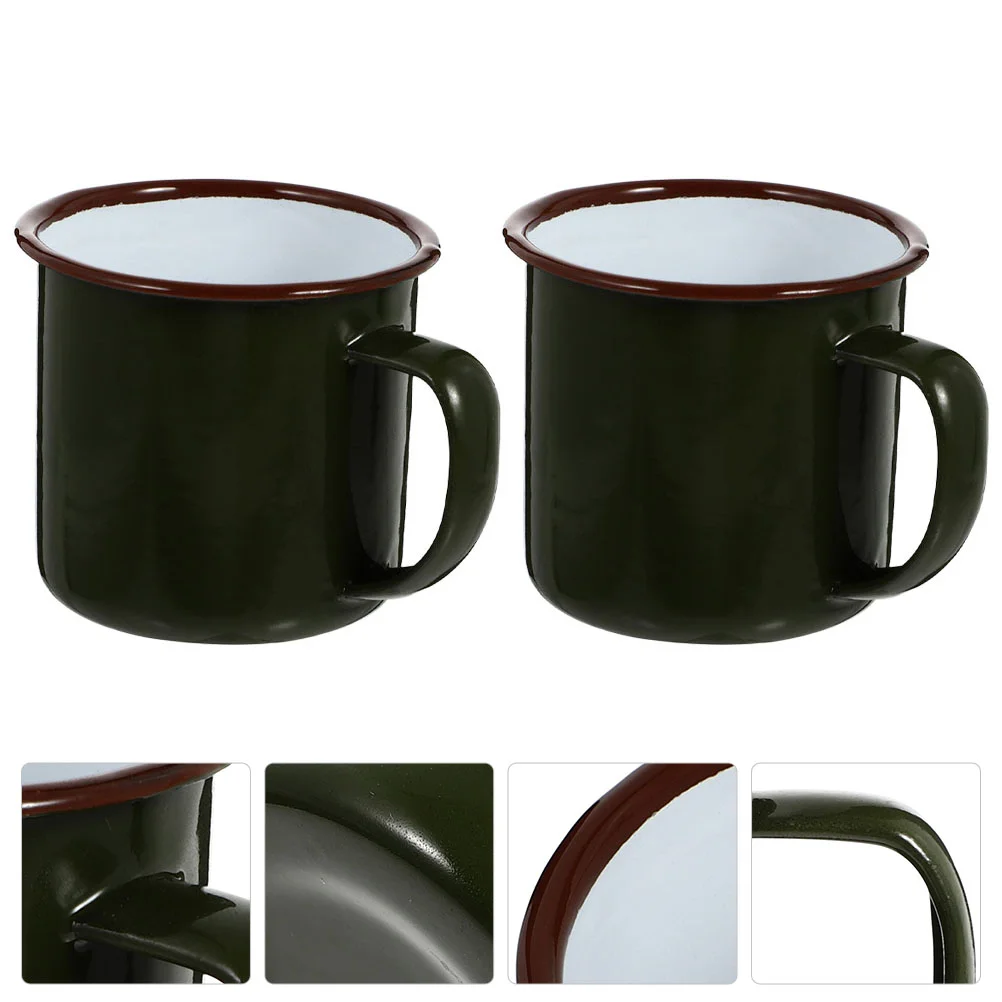 

2Pcs Household Cups Multi-function Coffee Mugs Vintage Mugs Home Accessory