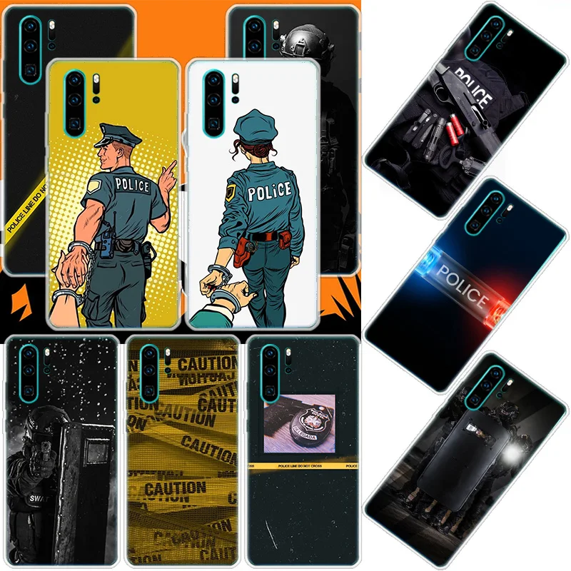 Полицейский SWAT ФБР чехол для телефона Huawei Mate 40 Pro 30 20 Lite 10 Huawei P30 Lite P50 Pro P40 P20 P10 чехол Coque