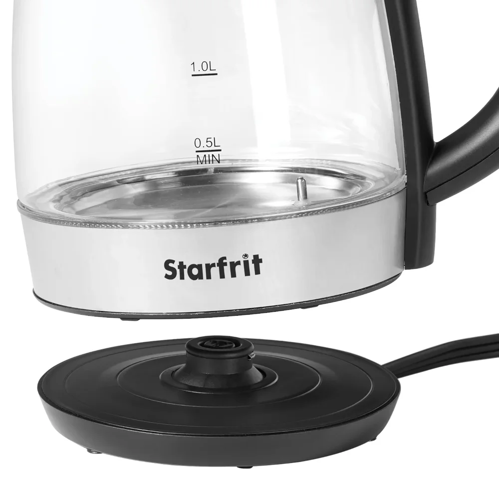 

1.7-Liter 1,500-Watt Glass Electric Kettle with Variable Temperature Control