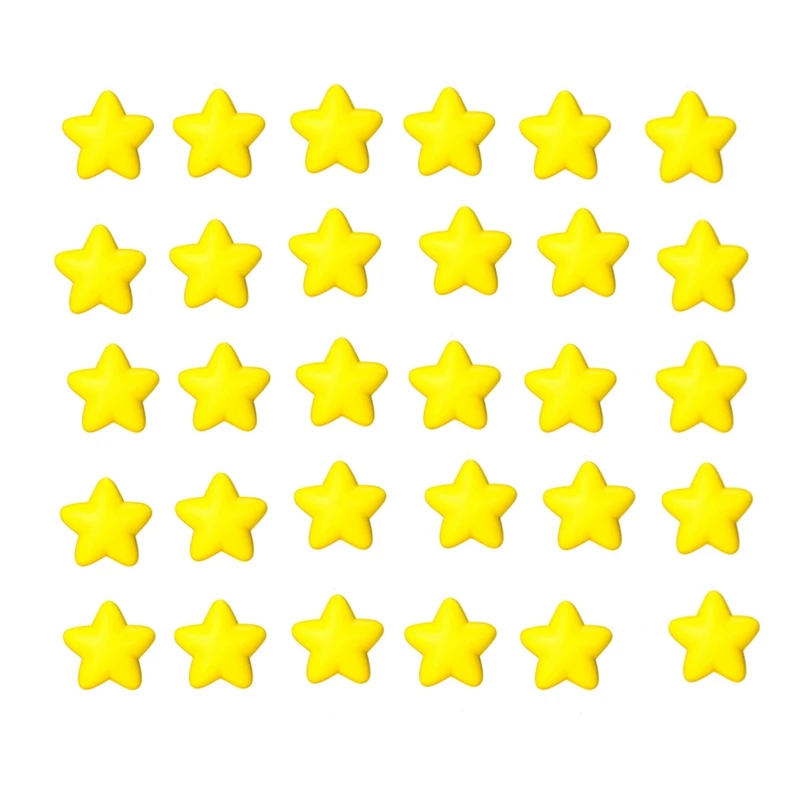 

30 Pcs Decompression Pentagram Stress Ball Sponge Foaming Vent Ball Environmental Toy Star Grip Ball For School