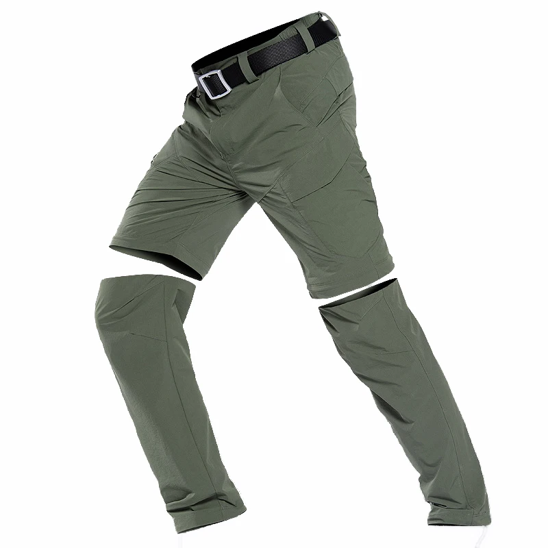 

Мужские Походные штаны для спорта на открытом воздухе кемпинга охоты рыбалки съемные быстросохнущие брюки Военная тактическая Униформа дл...