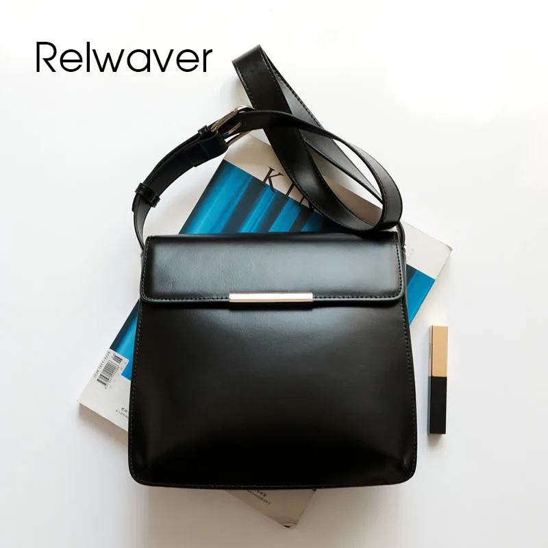 

Relwaver literary retro flap women bag 2022 new niche shoulder crossbody bags for women leisure versatile messenger bag
