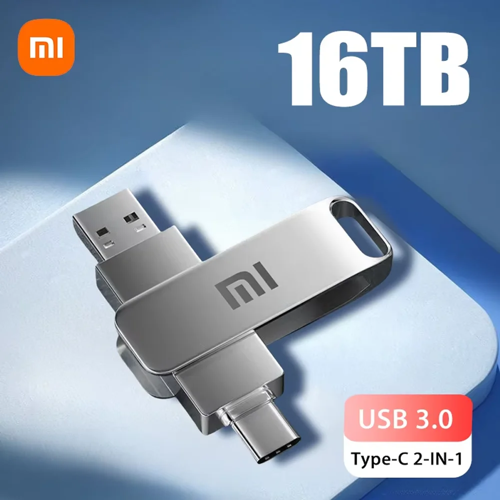 Xiaomi MIJIA U Disk Металлический флэш-накопитель 16 ТБ USB 3.0 Высокоскоростная передача 8