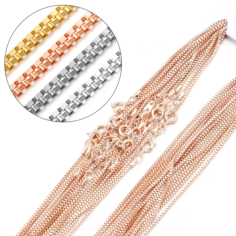 6 шт./партия модная Венецианская цепочка с пружинной пряжкой медная подвеска для