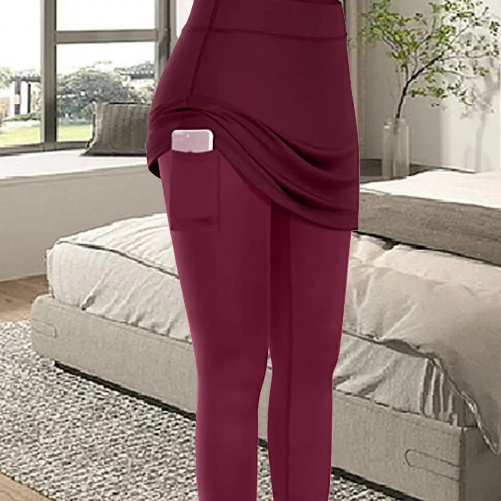 

Popular Workout Leggings Breathable Side Pockets Easy Cleaning Fitness Leggings for Sports