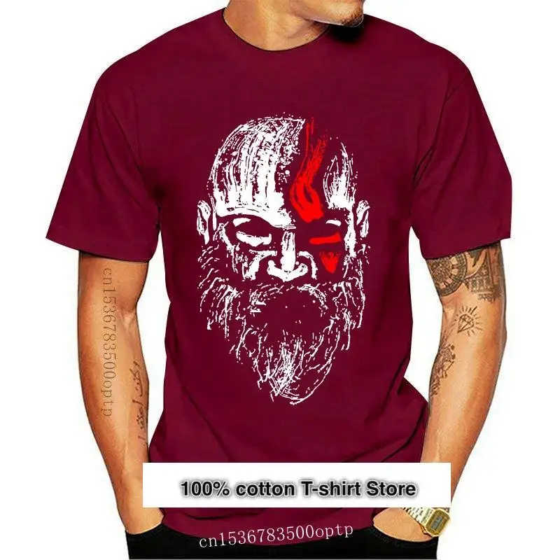 

Camiseta negra para hombres, camisa Unisex de Gaming Geek, Kratos God Of War, nueva