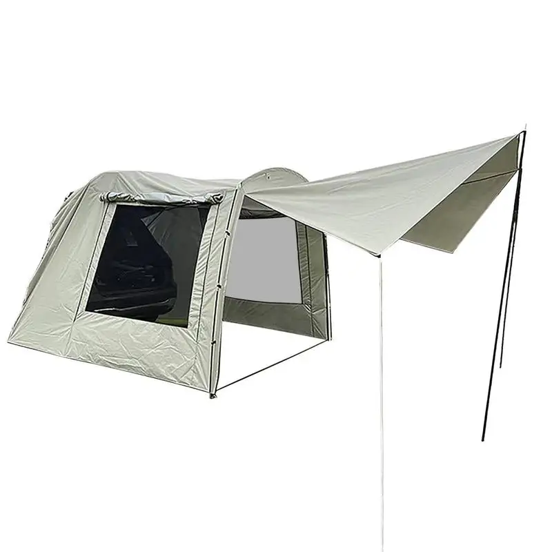 

SUV Family Camping Tent Car Awning Sun Shelter Large Shade Camping Tent 3 Seasons 5-6 Person Multifunctional Suitable For