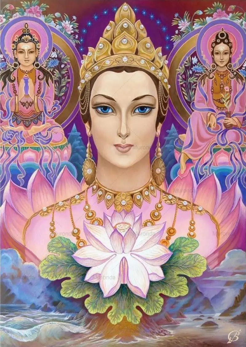 5D алмазная живопись полная вышивка крестиком красота женщина цветок Религиозное