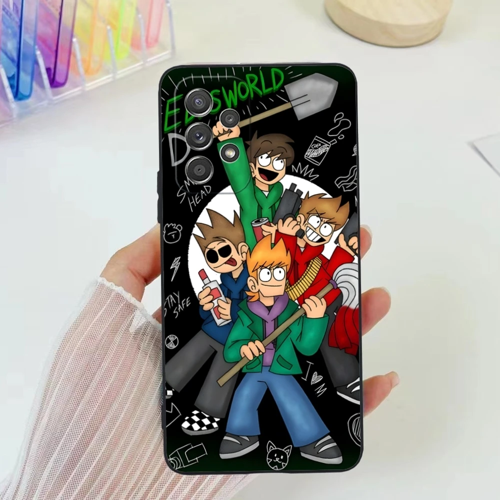 Крутой чехол Eddsworld для мобильного телефона Samsung Galaxy A91 73 71 70 54 53 52 34 24 23 21 S черный