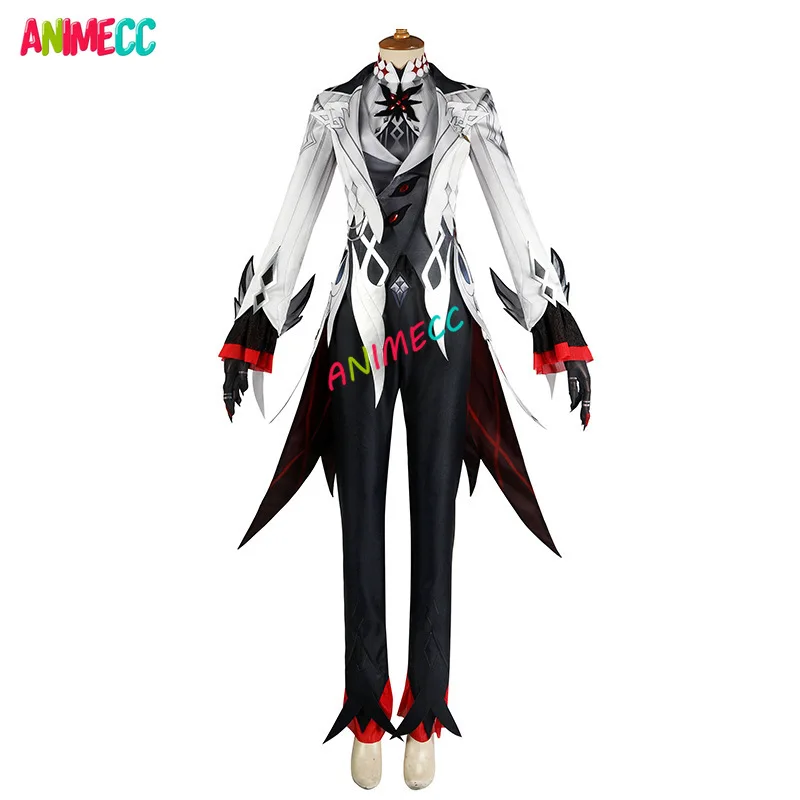 Костюм для косплея Arlecchino Genshin Impact, парик, косплей-накидка для Аниме игры Fatui, одежда для женщин и девушек