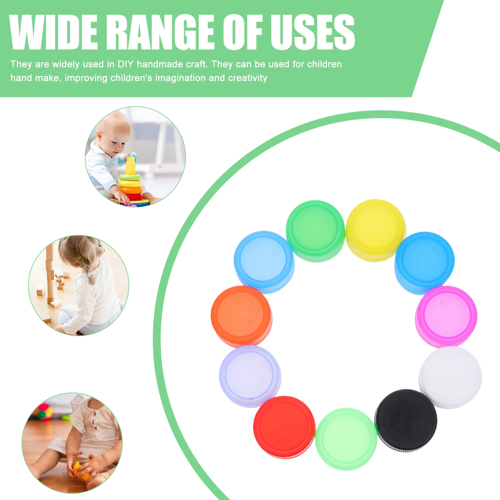 100 шт. детские поделки крышка от бутылки для красочных крышек сделай сам