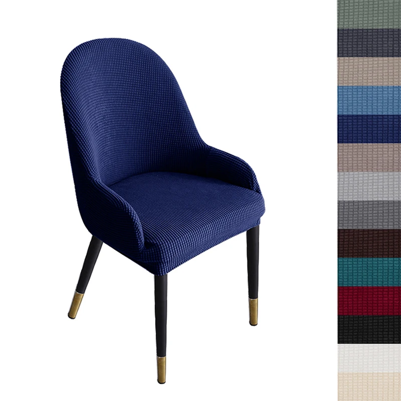 

Curved Armrest Chair Cover Simple Modern Universal Chair Covers For Special-Shaped Chair Backrest Integrated Elastic Stool