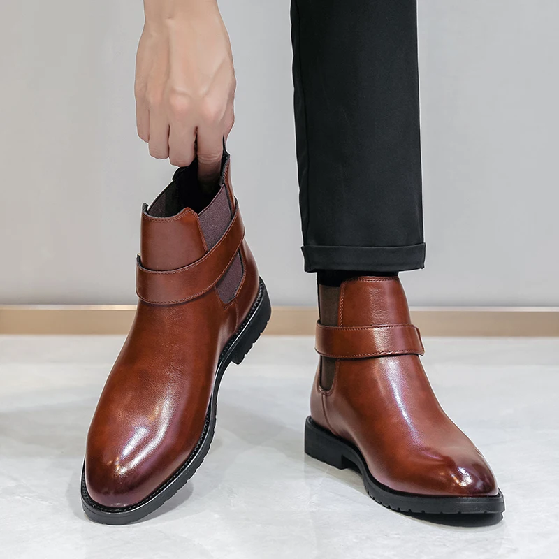 Брендовые европейские и американские модные осенние мужские удобные ботильоны